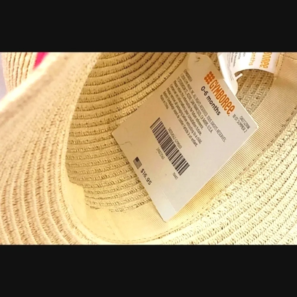 Gymboree Girls Wide Brim Straw Hat